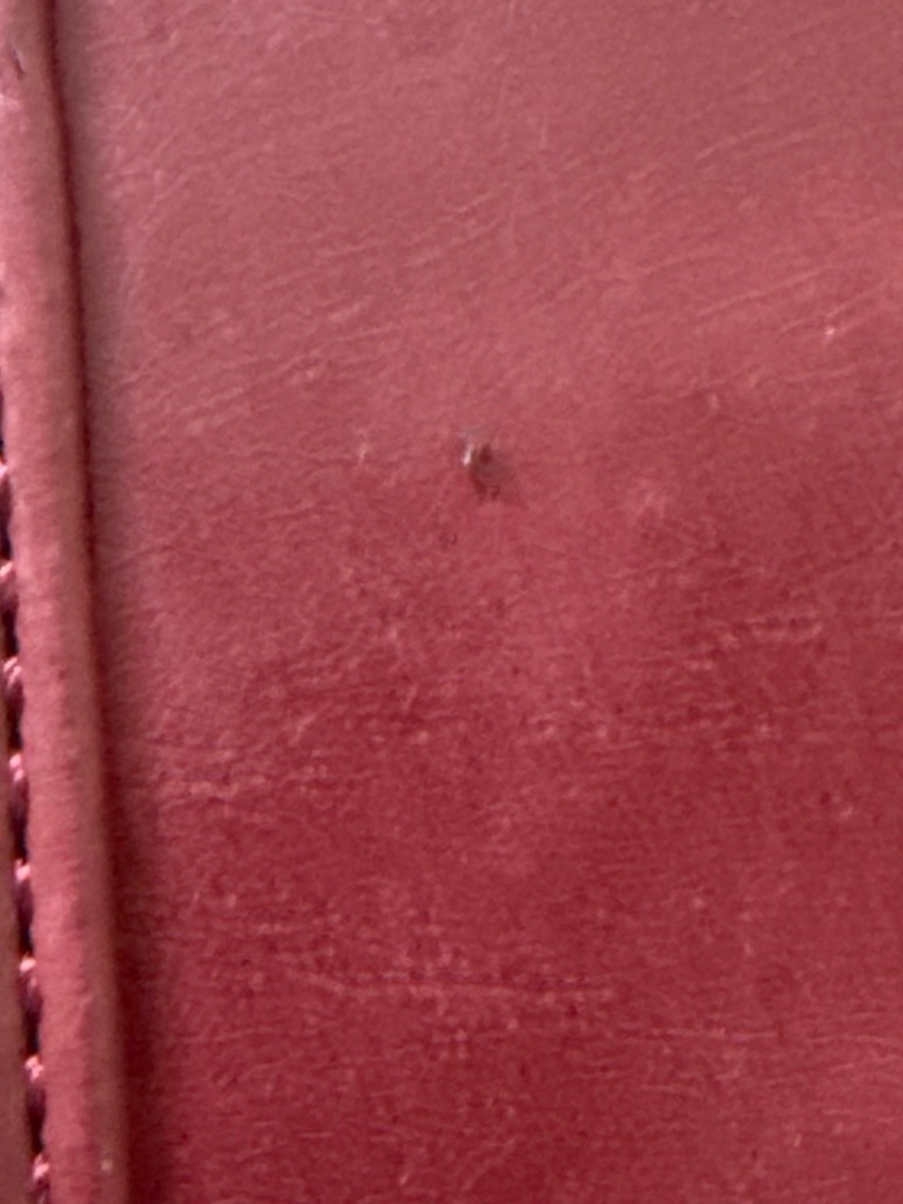 Ecosusi Red Burgundy faux leather satchel messenger bag - Picture 7 of 7